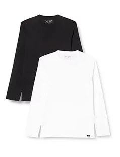 Lee Koszulka męska Twin Pack Crew, czarny biały, XXL - Koszulki męskie - miniaturka - grafika 1