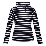 Bluzy damskie - Regatta Damska bluza z kapturem Hensley z dekoltem, Granatowy/białe paski, 40 - miniaturka - grafika 1