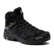 Buty trekkingowe męskie - Buty trekkingowe męskie Salewa Alp Trainer 2 Mid GTX czarne 00-0000061382 - miniaturka - grafika 1