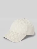 Czapki damskie - Czapka z daszkiem z fakturowanym wzorem z logo - miniaturka - grafika 1