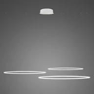 Lampy sufitowe - Lampa wisząca Ledowe Okręgi No.3 Φ100 cm in 4k biała Altavola Design - miniaturka - grafika 1