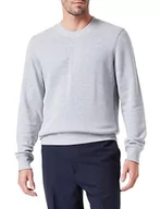 Bluzy męskie - s.Oliver Bluza męska z mieszanki bawełny, szary, XXL - miniaturka - grafika 1