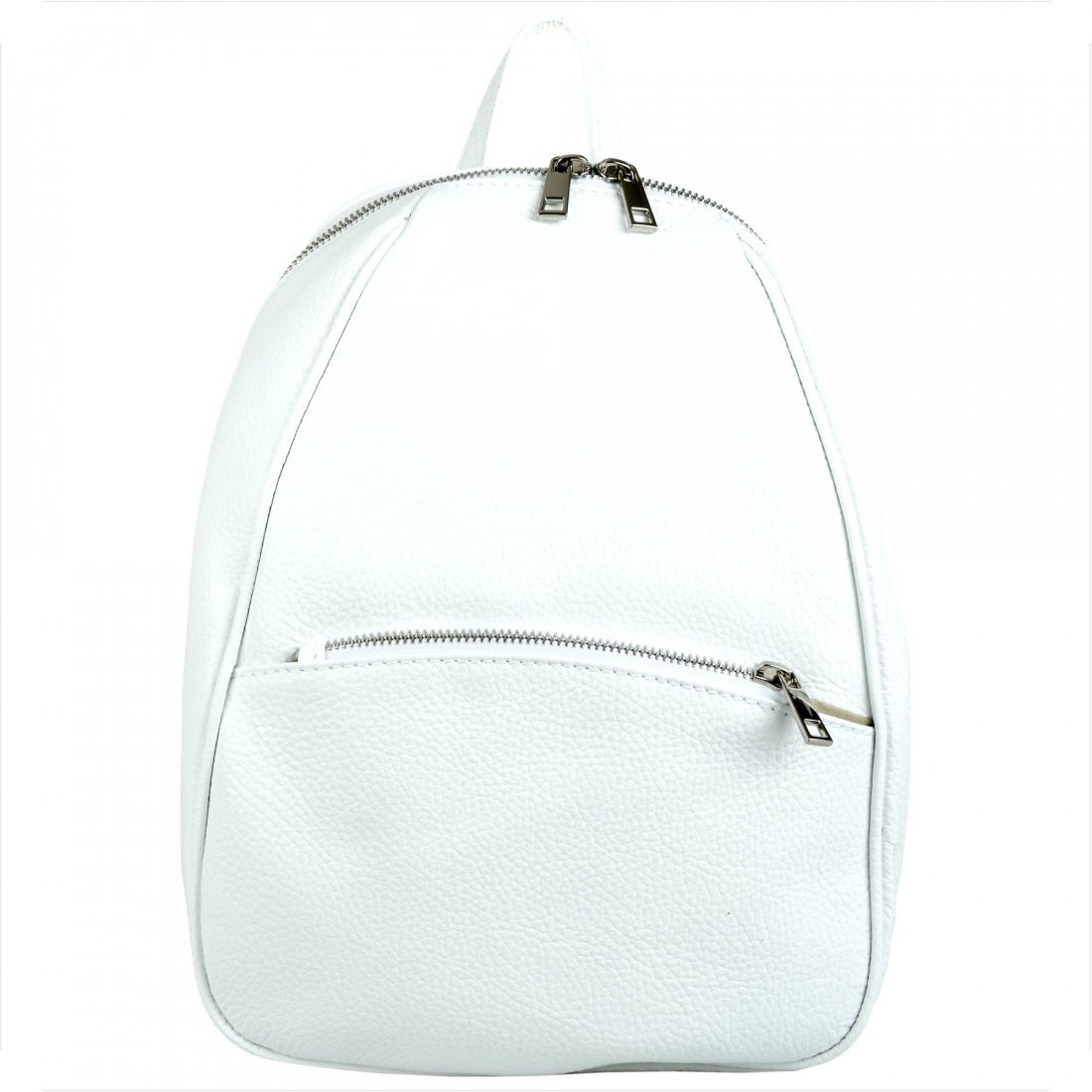 VEZZE Plecak damski ze skóry naturalnej biały