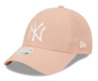 Czapki damskie - Czapka z daszkiem NEW ERA damska NYY Linen Różowa - miniaturka - grafika 1