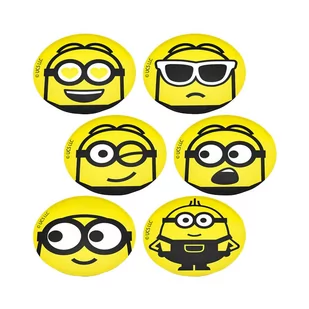 Znaczniki, Kółka Do Tenisa Wilson Minions Marker Spots 6 szt - Tenis ziemny - miniaturka - grafika 1