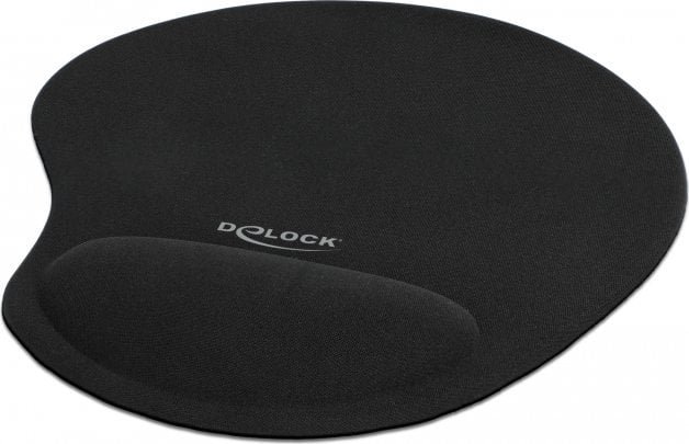 Podkładka Delock Delock Ergonomisches Mauspad mit Gel Handballenauflage schwarz 230 x 202 x 24 mm 12040