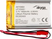 Ładowarki i akumulatory - Akumulator Li-Po LP103451 Akyga AKY0664 3.7V / 1850mAh PCM złącze JST 2-Pin 150mm - miniaturka - grafika 1