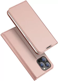 Dux Ducis Skin Pro kabura etui pokrowiec z klapką iPhone 14 Pro różowy - Etui i futerały do telefonów - miniaturka - grafika 1