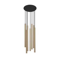 Lampy sufitowe - Nowodvorski Lampa wisząca LASER SOLID BRASS VII 8921 mosiądz czarny 8921 - miniaturka - grafika 1