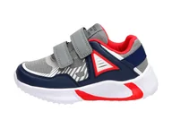 Sneakersy męskie - American Club Szare sneakersy dziecięce AMERICAN ES08/21 - American Club - miniaturka - grafika 1