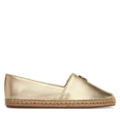 Espadryle damskie - Espadryle Tommy Hilfiger Th Logo Gold Espadrille FW0FW09473 Złoty - miniaturka - grafika 1