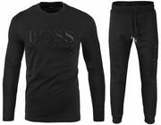 Dresy męskie - Hugo Boss Dres Longsleeve + Spodnie Haftowane Logo /l - miniaturka - grafika 1