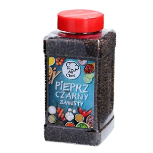Słoik pieprz czarny ziarno 170g - Zdrowa żywność - miniaturka - grafika 1
