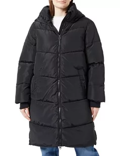 Bestseller A/S Damski płaszcz VMHALSEY Coat BOOS, czarny, XL, Schwarz, XL - Płaszcze damskie - miniaturka - grafika 1