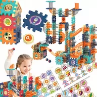 Klocki - Klocki Konstrukcyjne Zestaw Tor Zamek Naklejki 335 - miniaturka - grafika 1