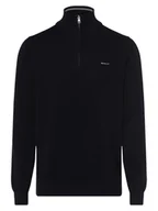 Swetry męskie - Gant - Sweter męski, niebieski - miniaturka - grafika 1