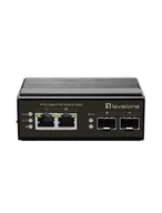 Pozostałe akcesoria sieciowe - LevelOne IGP-0432 łącza sieciowe Nie zarządzany Gigabit Ethernet (10/100/1000) Obsługa PoE Czarny - miniaturka - grafika 1