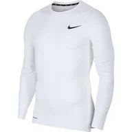 Koszulki sportowe męskie - Nike, Koszulka męska, M NP Top LS Tight BV5588 100, biały, rozmiar XL - miniaturka - grafika 1