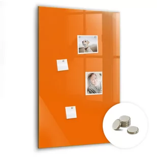 Dekoracyjna Tablica Magnetyczna - Kolor pomarańczowy - 60x90 + magnesy - Tablice i flipcharty - miniaturka - grafika 1