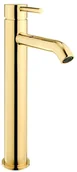 Baterie umywalkowe - Oltens Molle bateria umywalkowa stojąca wysoka złota 32400800 - miniaturka - grafika 1