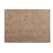 Obrusy i serwetki - Brązowa mata stołowa z imitacji skóry ZicZac Troja Rectangle, 33x45 cm - miniaturka - grafika 1