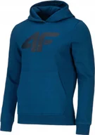 Bluzy męskie - BLUZA MĘSKA 4F Z KAPTUREM CIEPŁA DRESOWA BAWEŁNA KANGUREK SM1464 46S r. S - miniaturka - grafika 1