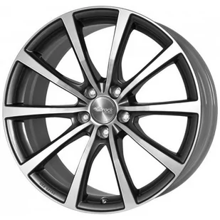 Brock B32 himalaya-grey przód polerowane 7,5x18 ET35 5.00x114.00 Hub Hole 72.60 mm - aluminiowe obręcze - Części motocyklowe - miniaturka - grafika 1