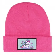 Czapki damskie - Czapka Zimowa Dziecięca CUTE UNICORN Kreskówki Prezent Wzory Różowa - miniaturka - grafika 1
