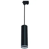 Lampy sufitowe - Ideus Wisząca tuba ZULA 03994 nowoczesna lampa do szynoprzewodu czarna - miniaturka - grafika 1