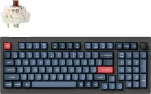 Keychron V5 MAX 96% Knob Wireless Tri-Mode QMK/VIA Gateron Jupiter Brown Switch Carbon Black V5M-D3-BO - Klawiatury - miniaturka - grafika 1
