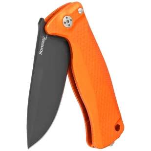Nóż składany LionSteel SR22A Orange Aluminum, Black Sleipner by Molletta (SR22A OB) - Noże - miniaturka - grafika 6