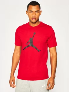 Koszulki męskie - Nike T-Shirt Jordan Jumpman CJ0921 Czerwony Standard Fit - grafika 1