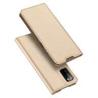 Etui i futerały do telefonów - Dux Ducis Skin Pro kabura etui pokrowiec z klapką Samsung Galaxy A03s złoty - miniaturka - grafika 1
