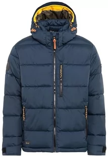 camel active Męska kurtka pikowana basic, zimowa, niebieski, 48 - Kurtki męskie - miniaturka - grafika 1