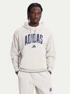 Bluzy męskie - adidas Bluza Collegiate KC3872 Beżowy Regular Fit - miniaturka - grafika 1