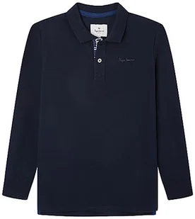 Pepe Jeans Thor Ls damska koszulka polo, niebieski (Dulwich), 8 Jahre - Koszulki i topy damskie - miniaturka - grafika 1