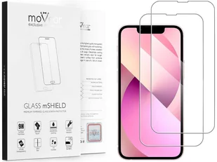 2 szt. | moVear 2.5D - Szkło hartowane do Apple iPhone 13 Mini (5.4") | Do Etui, fullGlue, 9H - Szkła hartowane na telefon - miniaturka - grafika 1