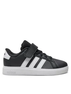 adidas Sneakersy Grand Court 2.0 IE5995 Czarny - Buty dla dziewczynek - miniaturka - grafika 1