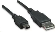 Kable USB - Kabel USB Manhattan USB-A - miniUSB 1.8 m Czarny (333375) - miniaturka - grafika 1