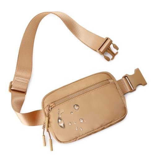 WESTBRONCO Zestaw nerek dla kobiet i mężczyzn, torba na pasek z kieszeniami na zamek błyskawiczny, modne saszetki na talię, 1 l, lekkie torby crossbody, z regulowanym paskiem, do treningu, biegania