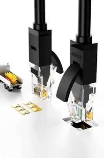 Ugreen kabel przewód internetowy sieciowy Ethernet patchcord RJ45 Cat 6 UTP 1000Mbps 1m czarny (20159) - Patchcordy - miniaturka - grafika 5
