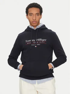 Tommy Hilfiger Bluza Center Stack MW0MW38672 Granatowy Regular Fit - Bluzy męskie - miniaturka - grafika 1