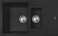 Zlewozmywaki - Zlew PLADOS ELEGANCE 78.15 CZARNY MAT (black mat 70) (AM781570) - miniaturka - grafika 1