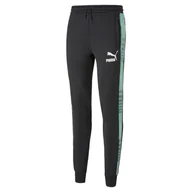 Spodnie męskie - Męskie Spodnie PUMA T7 SPORT TRACK PANTS PT 53962951 – Czarny - miniaturka - grafika 1