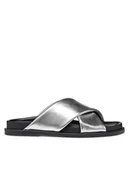 Klapki i japonki damskie - Geox Klapki D Adelash D55YWB 000Y2 C1007 Srebrny - miniaturka - grafika 1