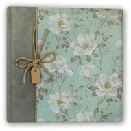 Albumy fotograficzne - Album do wklejania niebieski kwiaty 100 stron - miniaturka - grafika 1