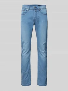 Jeansy o kroju tapered fit z 5 kieszeniami model ‘Lyon’ - Spodnie męskie - miniaturka - grafika 1