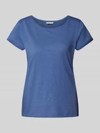 Koszulki i topy damskie - T-shirt o kroju regular fit z czystej bawełny - miniaturka - grafika 1