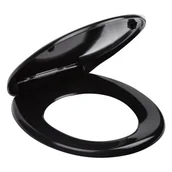 Deski sedesowe - Kerra Uniwersalna deska sedesowa Julia Black z miękkim zamknięciem - miniaturka - grafika 1