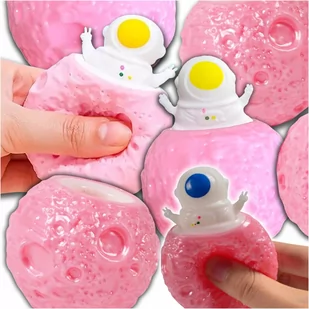 GNIOTEK ANTYSTRESOWY ASTRONAUTA RÓŻOWY RODZAJE 1szt - Zabawki sensoryczne - miniaturka - grafika 1